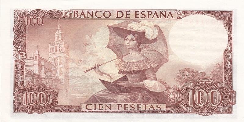 스페인, 100페세타,
1965, 미사용