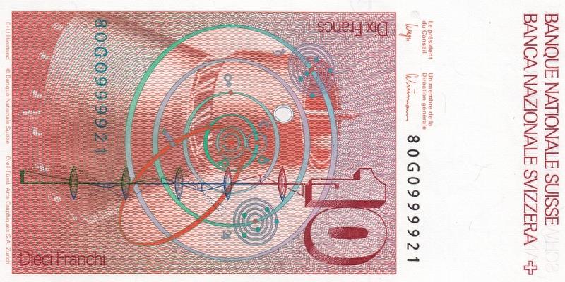 스위스, 10프랑,
2006, 미사용