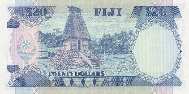 피지, 20달러,
1988, 준미사용